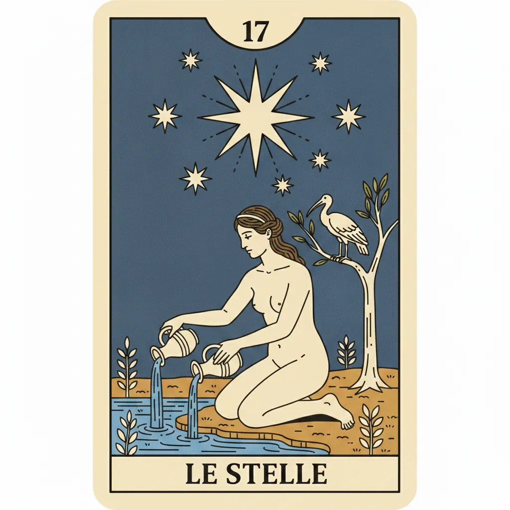 Le Stelle — arcano dei tarocchi