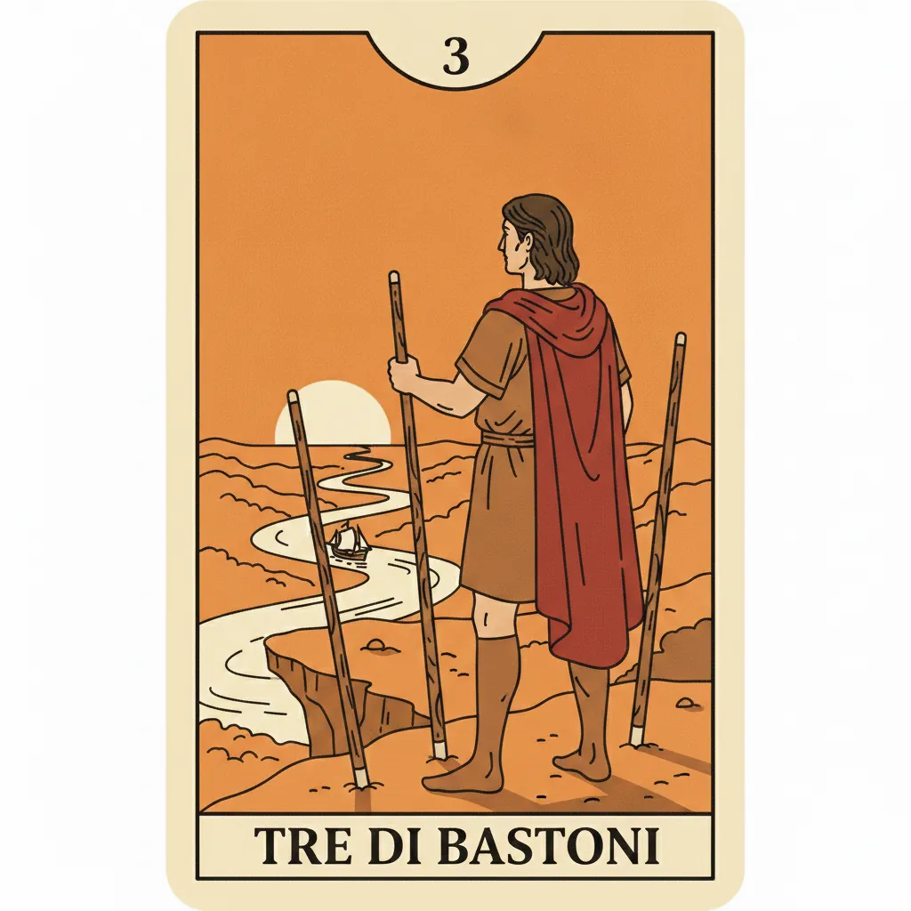 Tre di Bastoni